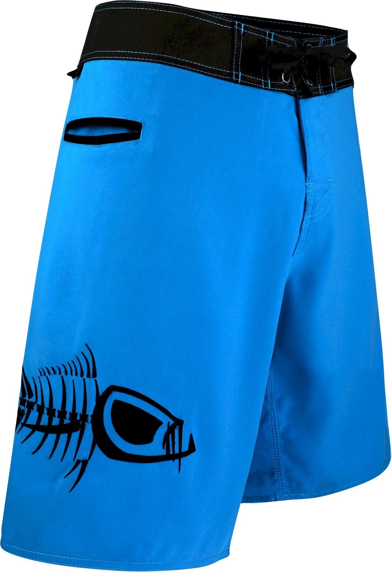 Five Pockets Ocean Fishing Royal Blue and Black Board Shorts