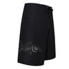 Black and Charcoal Waterman 5 Pocket Board Shorts - Black and Charcoal