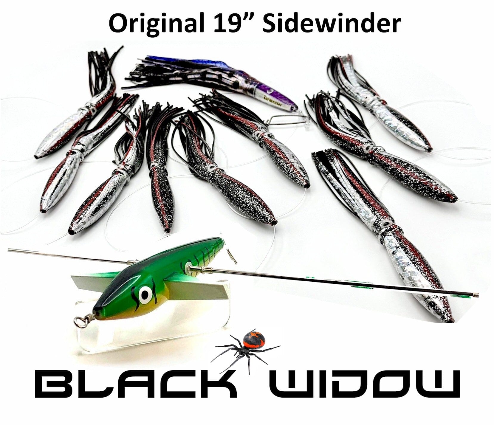 ON SALE! 15% 0FF... 19" Sidewinder Directional Bar - Original Daisy Chains & Multi Bait Rigs Tormenter Ocean Black Widow Center