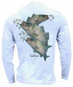 Men's Performance Shirt - Electrified Striped Bass Men's SPF Ocean Fishing Tops Tormenter Ocean