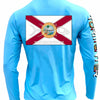 Men's Performance Shirt - Florida Flag - Blue