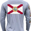 Men's Performance Shirt - Florida Flag - Gray