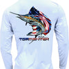 Men's Performance Shirt- Sailing Patriot - White