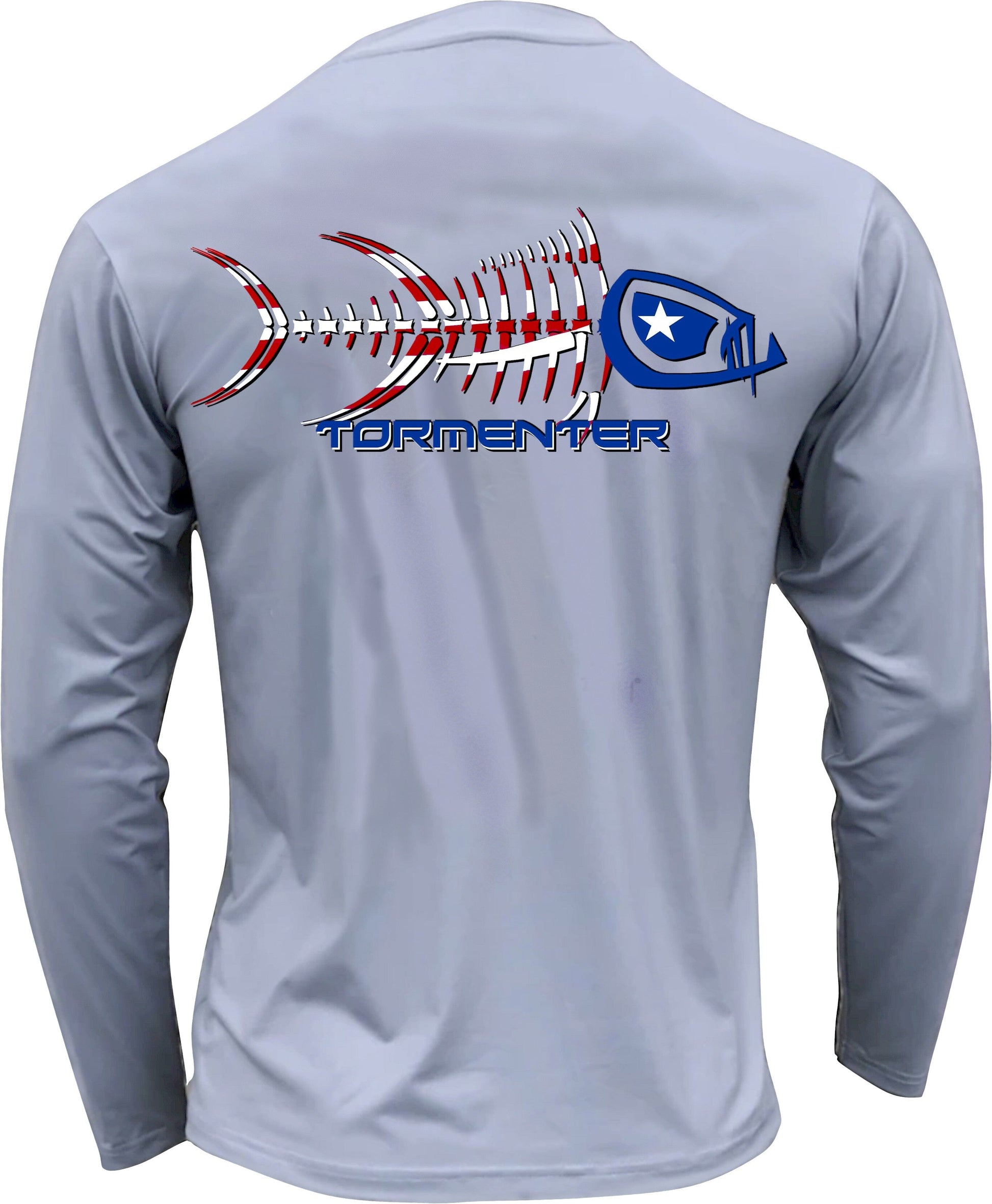 Men's Performance Shirt - Patriot Men's SPF Ocean Fishing Tops Tormenter Ocean