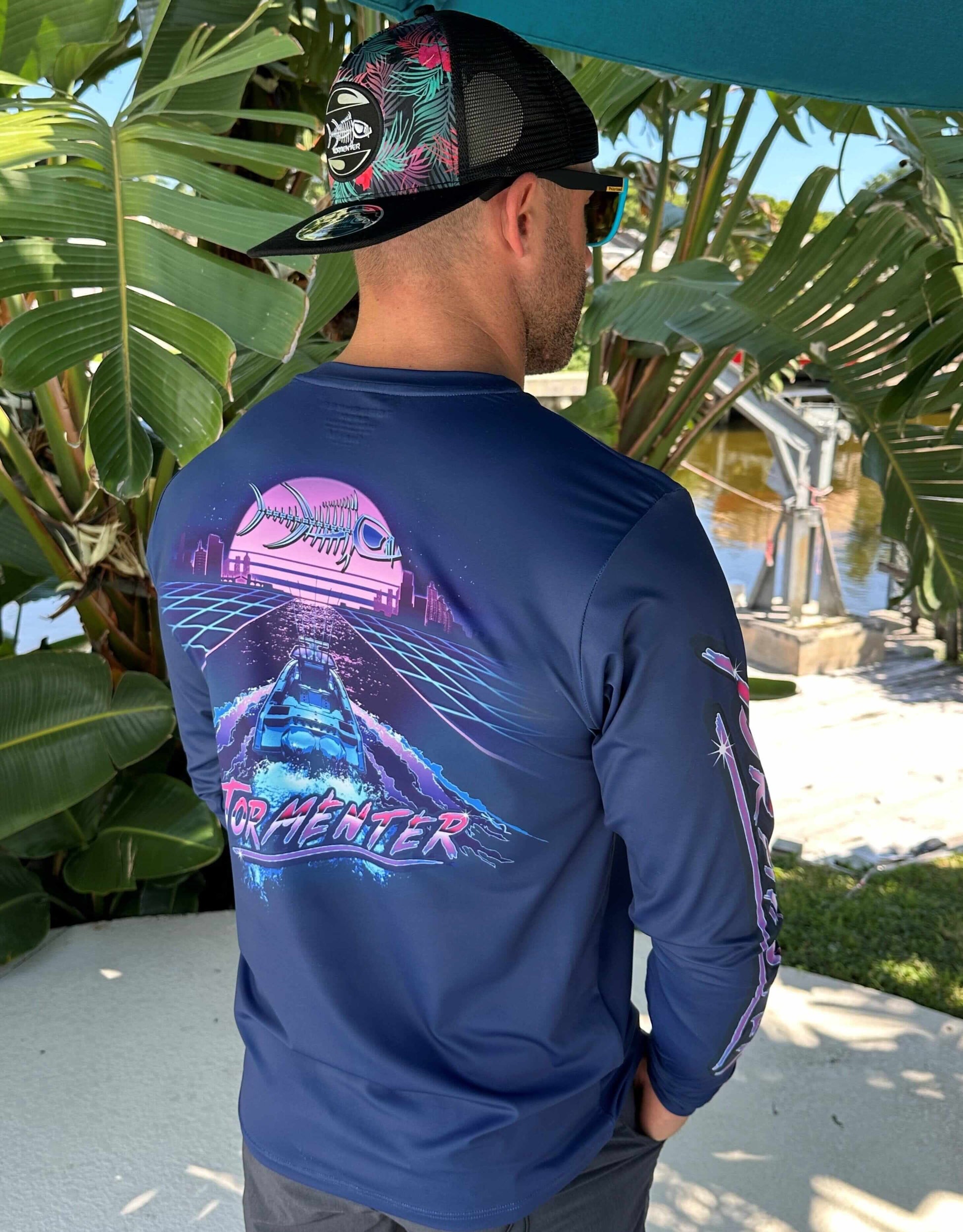 Men's Performance Shirt- Midnight Run Men's SPF Ocean Fishing Tops Tormenter Ocean