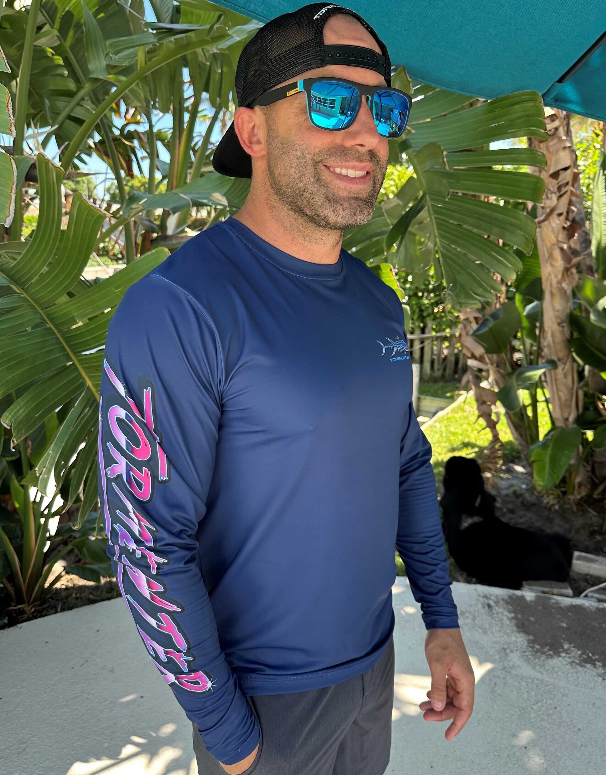 Men's Performance Shirt- Midnight Run Men's SPF Ocean Fishing Tops Tormenter Ocean