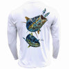 SALE! Reduced Price! Men's Performance Shirt - Electrified Tuna - White