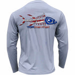 Men's Performance Shirt- Patriot Men's SPF Ocean Fishing Tops Tormenter Ocean Gray S