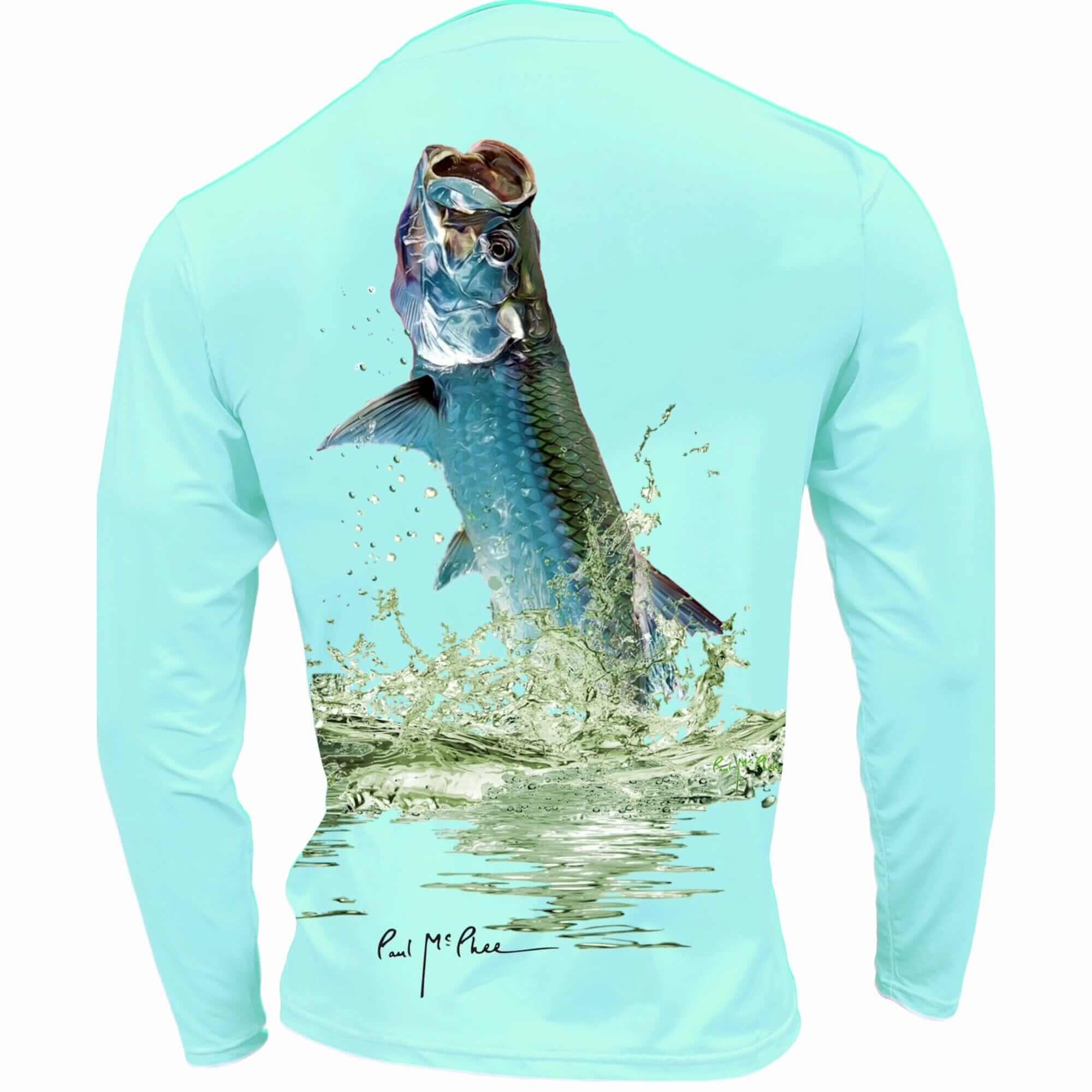 Men's Performance Shirt- Tarpon, Seafoam / XL