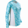 Women's Printed Performance Shirts - Palm Blossoms - Palm Blossoms