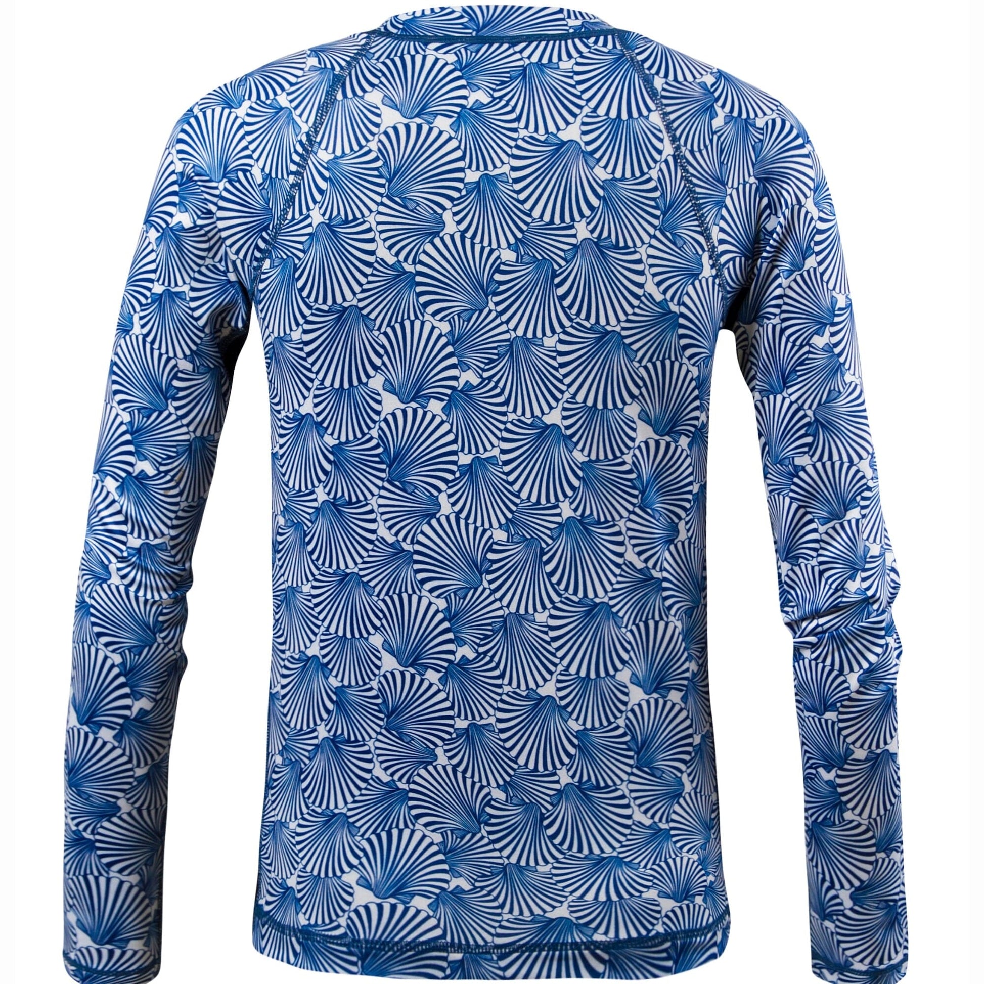 Women's Printed Performance Shirts - Scallop Shells Ladies Printed SPF Tops Tormenter Ocean
