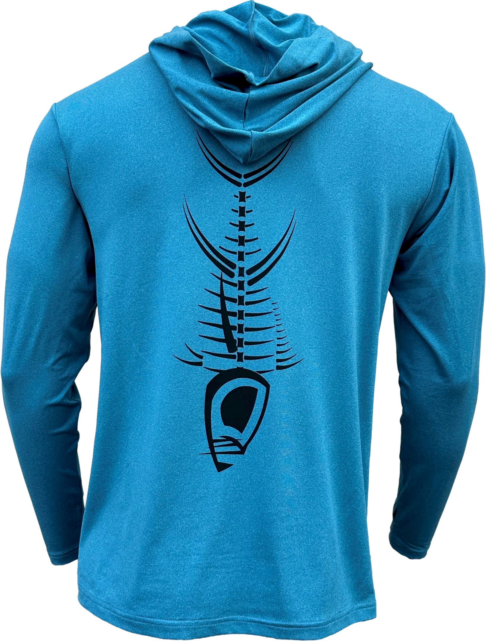 Heather Performance Hoodie - Teal Men's SPF Ocean Fishing Tops Tormenter Ocean