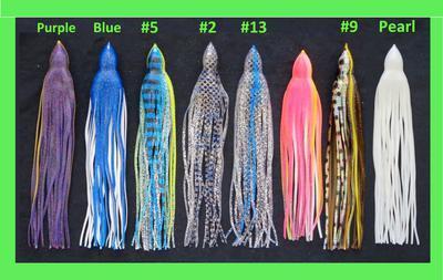 11" Replacement Fishing Skirts - Pearl-#002 11" Replacement Fishing Skirts - Pearl-#002