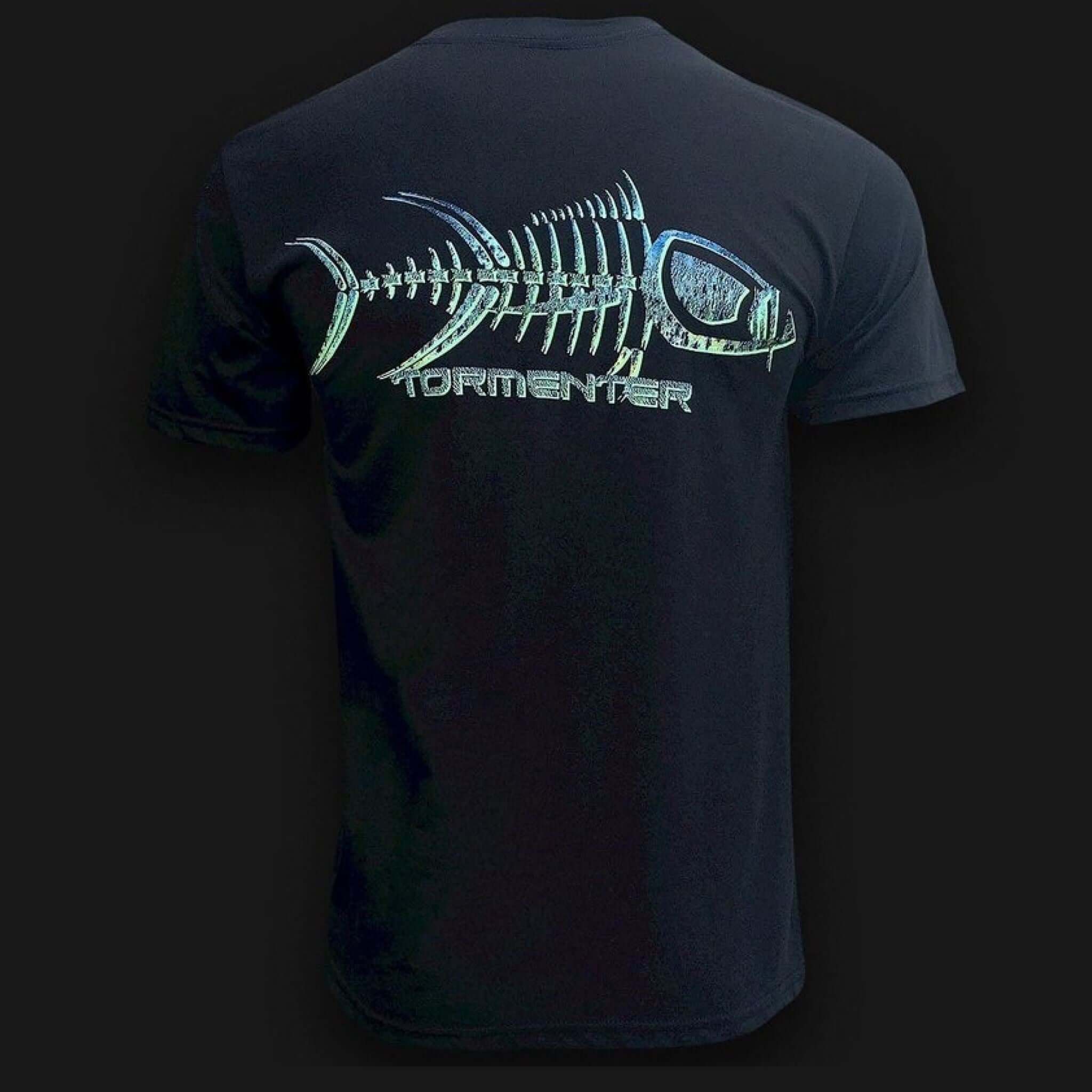 Mahi Skin Black Men’s Fishing T-Shirt, M