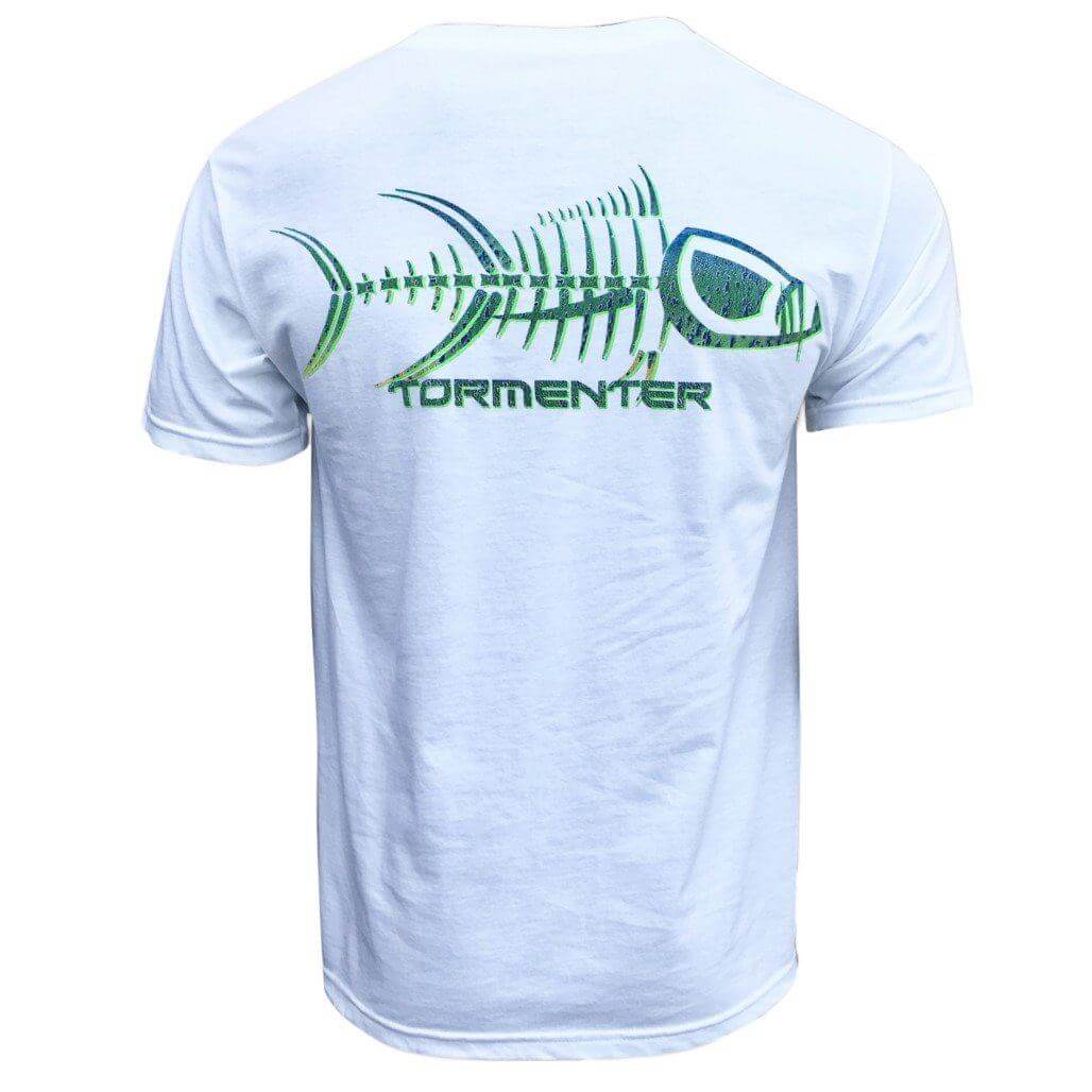 Mahi Skin White Men’s Fishing T-Shirt Fishing T-Shirts Tormenter Ocean