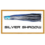 Mullet Head Offshore Trolling Plastics Tormentor Ocean Fishing Gear Silver Shadow Rigged