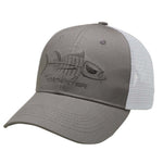 Tormenter Fishing Cap - Gray & White Head Gear Tormenter Ocean 