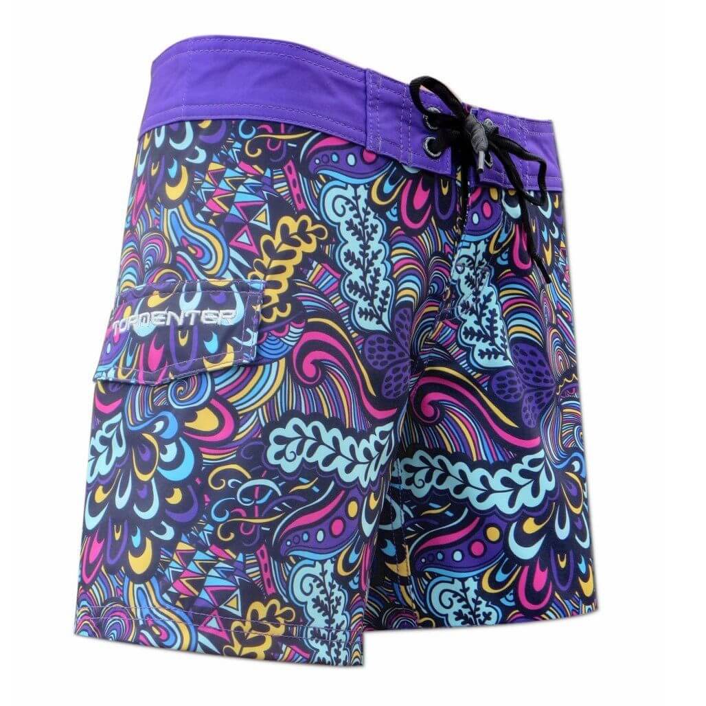Tormenter Women's 8 Way Stretch 3.5" Board Shorts - Reef Ladies Board Shorts Tormenter Ocean