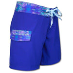 Tormenter Women's 8 Way Stretch 3.5" Board Shorts - Violet Turtle Ladies Board Shorts Tormentor Ocean