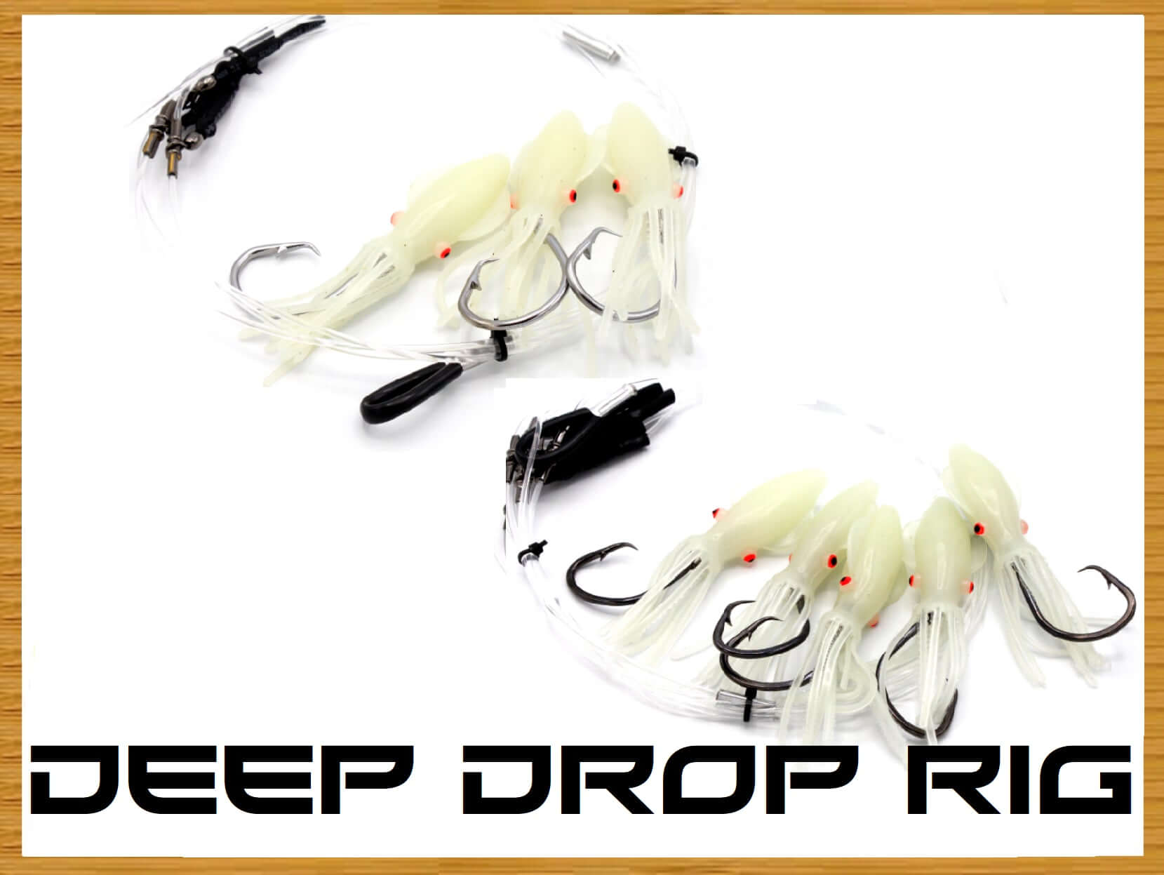 Tormenter Tackle - Glow Squid Deep Drop Rig 3 Hook