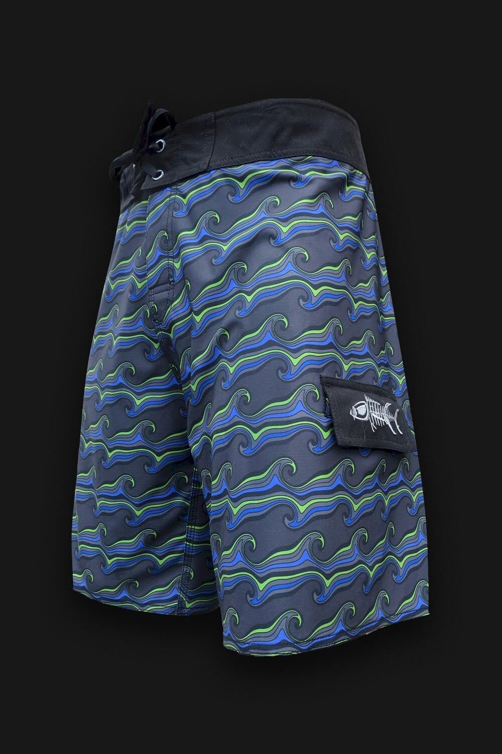 Reef Break Board Shorts -  Waves - Tormenter Ocean Fishing Gear Apparel Boating SPF Surfing Watersports