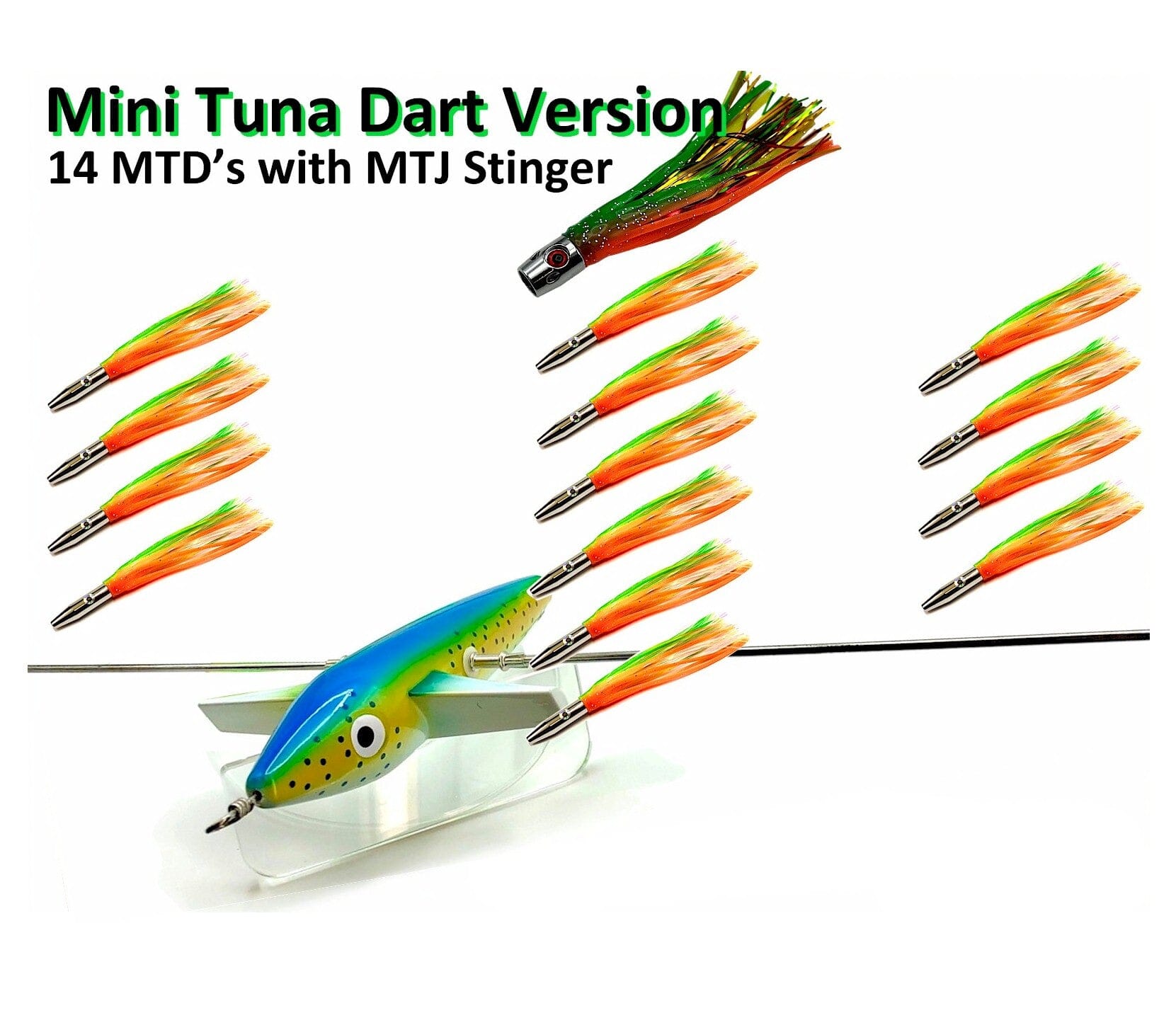19" Sidewinder Directional Bars-Mini Tuna Dart Version Daisy Chains & Multi Bait Rigs Tormenter Ocean 