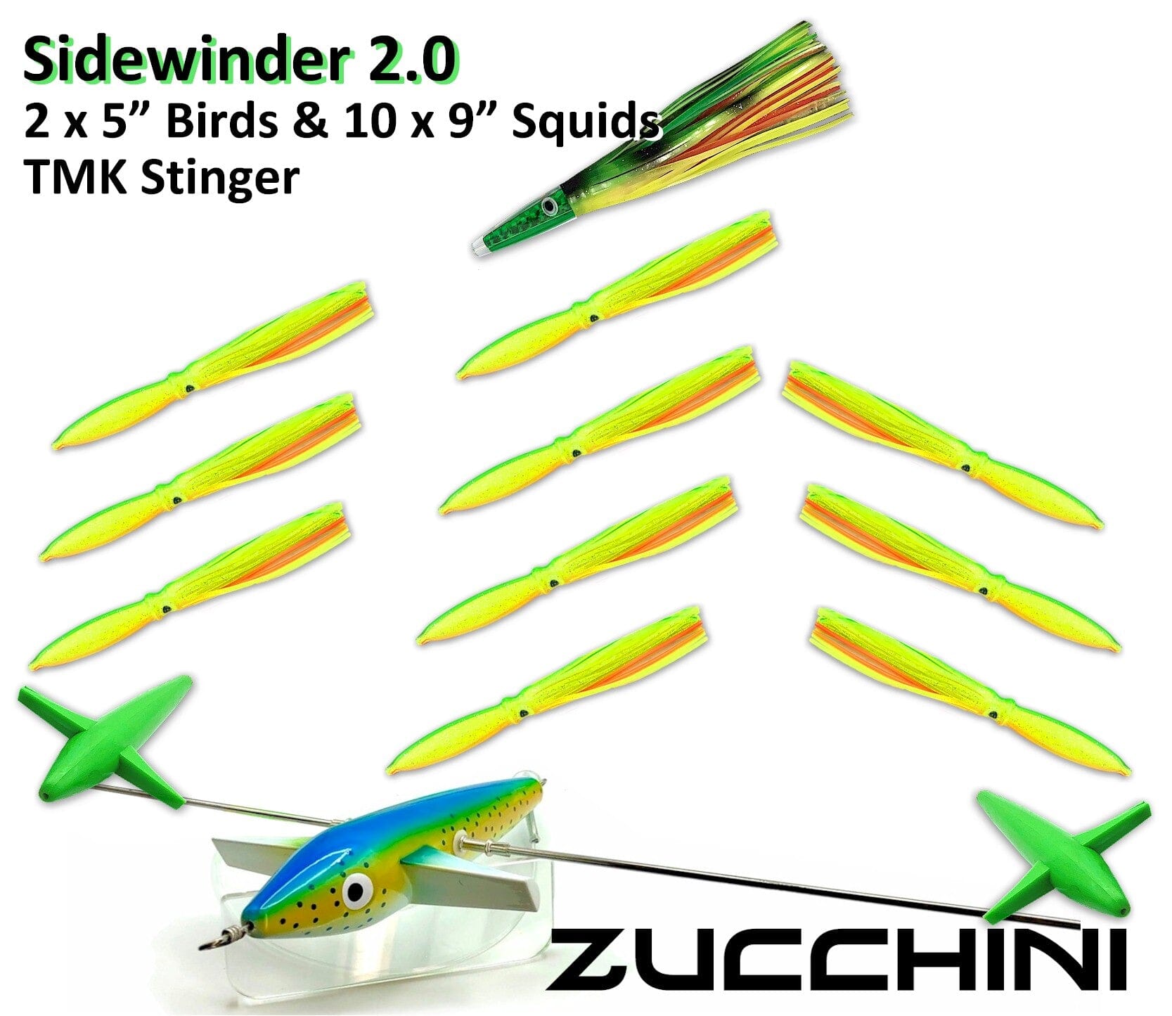 Sidewinder 2.0 Daisy Chains & Multi Bait Rigs Tormenter Ocean Zucchini Port 