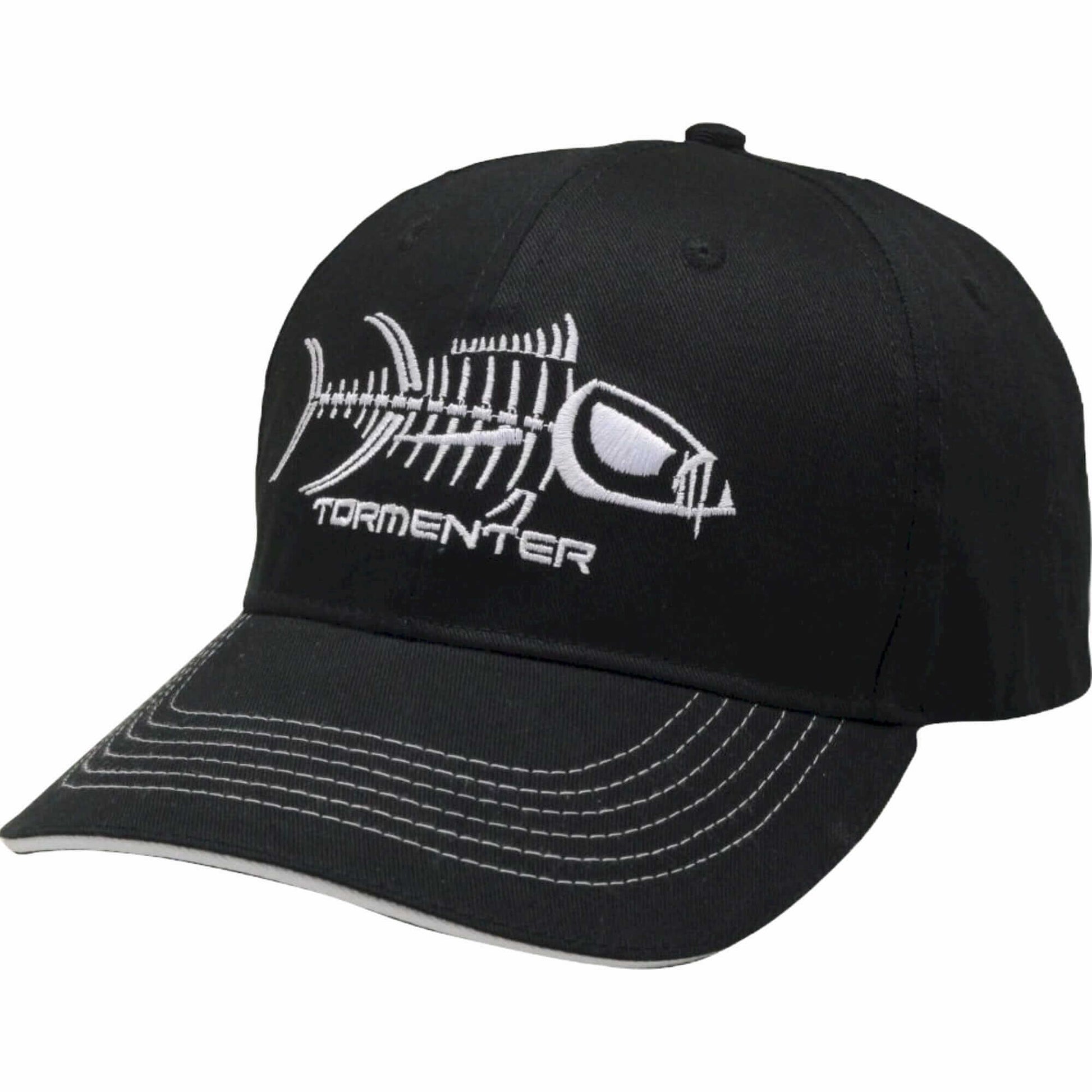 Black & White Fishing Hat Head Gear Tormenter Ocean 