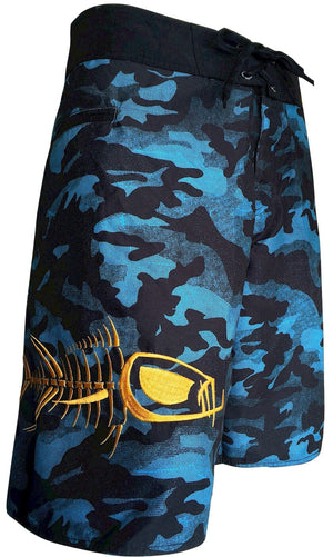 Blue Camo Waterman 5 Pocket Board Shorts Waterman 5 Pocket Performance Fishing Board Shorts Tormenter Ocean 