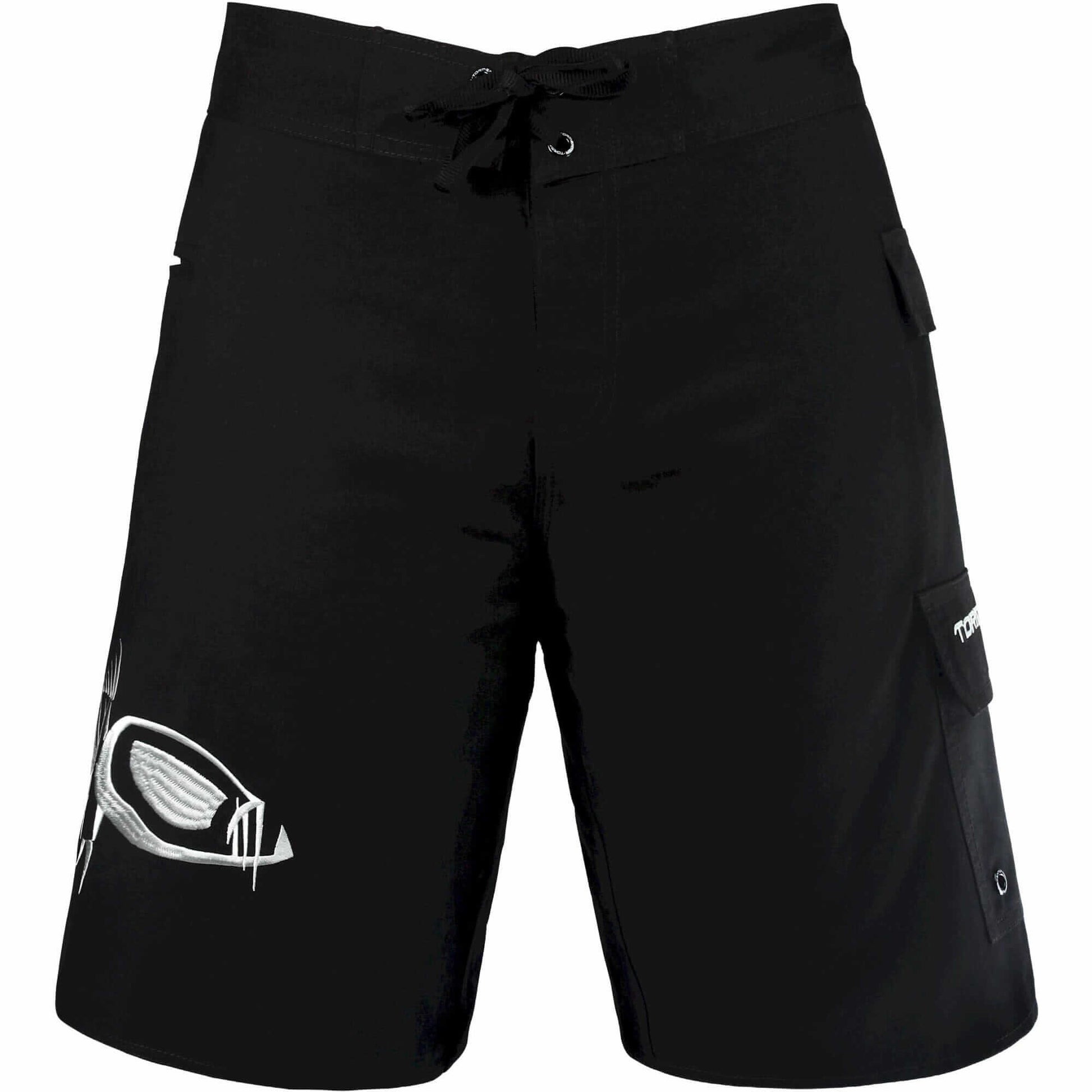 Black and White Waterman 5 Pocket Board Shorts Waterman 5 Pocket Performance Fishing Board Shorts Tormenter Ocean 