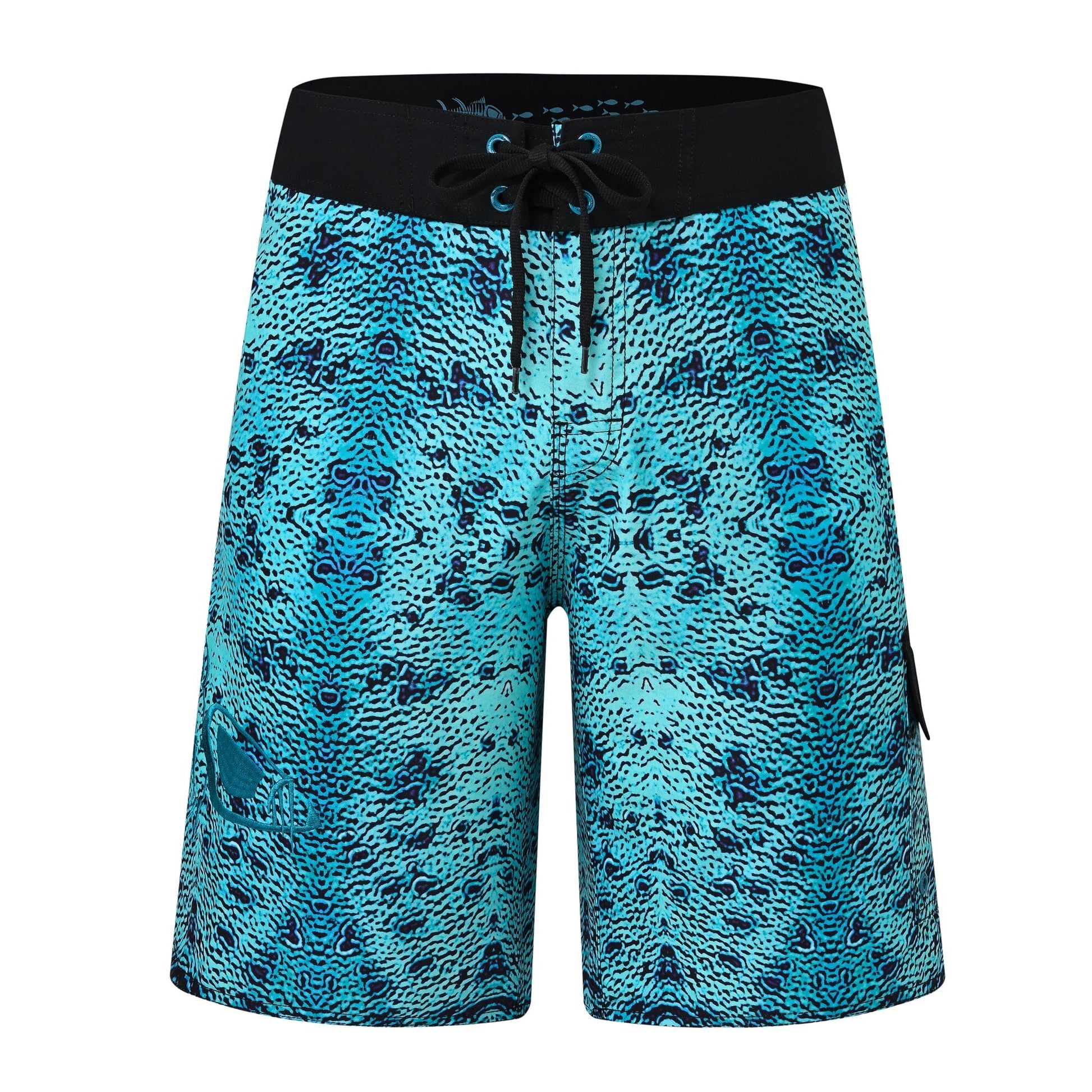 Mahi Skin Blue Waterman 5 Pocket Board Shorts - Printed Collection Waterman 5 Pocket Performance Fishing Board Shorts Tormenter Ocean 