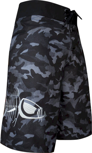 Gray Camo Waterman 5 Pocket Board Shorts Waterman 5 Pocket Performance Fishing Board Shorts Tormenter Ocean