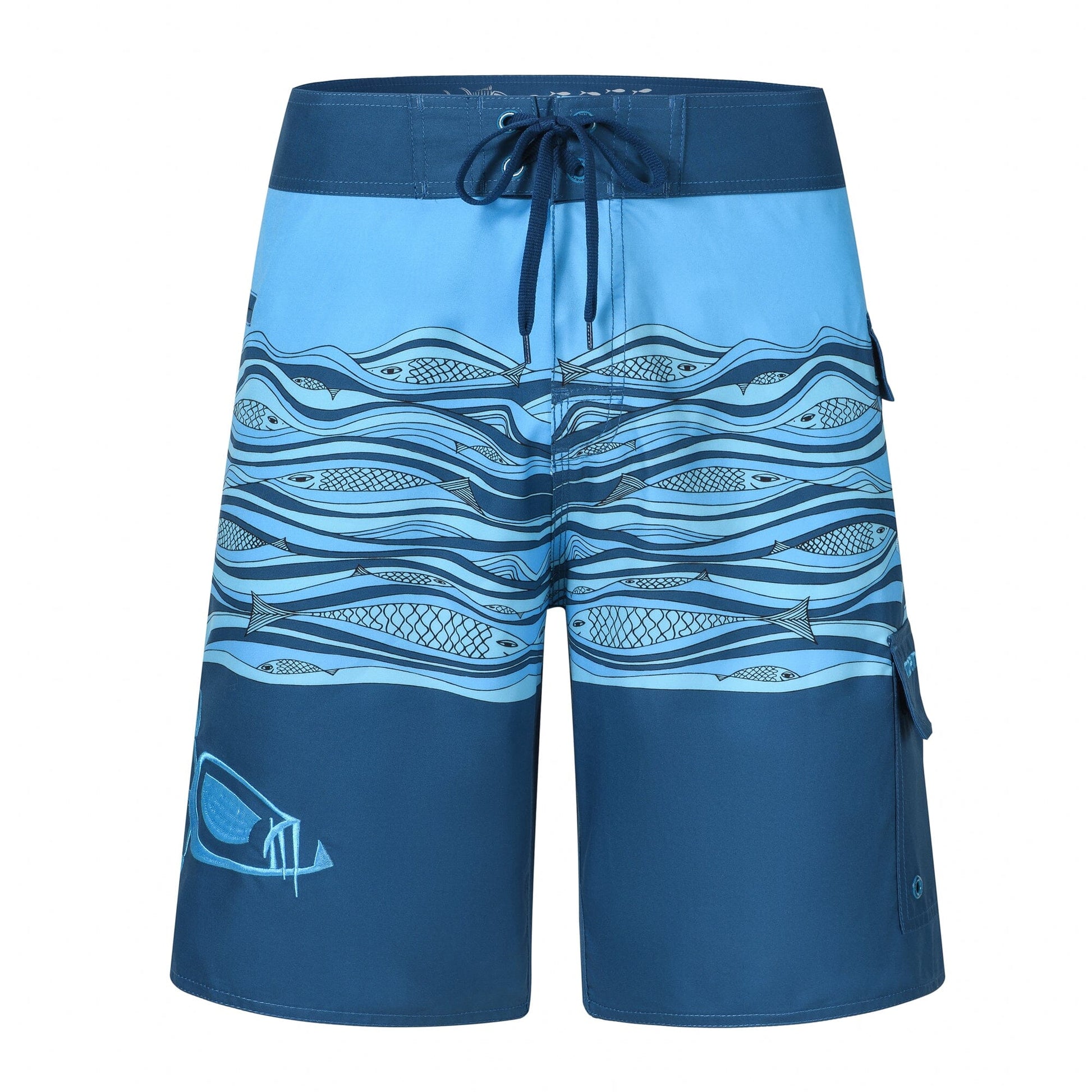 Kalakua Blue Waterman 5 Pocket Board Shorts Waterman 5 Pocket Performance Fishing Board Shorts Tormenter Ocean 