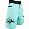 Seafoam and Black Waterman 5 Pocket Board Shorts - Seafoam and black