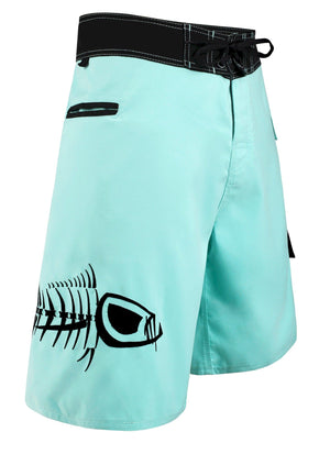 Seafoam and Black Waterman 5 Pocket Board Shorts Waterman 5 Pocket Performance Fishing Board Shorts Tormenter Ocean 