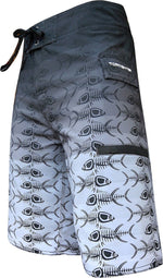 Gray Scale Stretch Board Shorts Reef Break Tormenter Ocean 26 