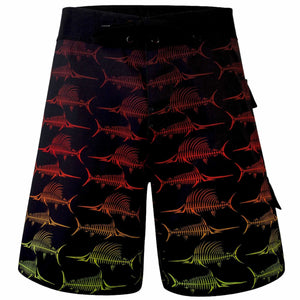 Billfish Bones Board Shorts - Sunburst Surf Boardshorts Tormenter Ocean 