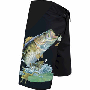 Men's Board Shorts - Sportsman - Bustin Bass Sportsman Ocean Board Shorts Tormenter Ocean 28 Bass
