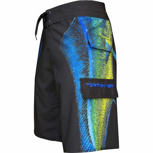 4x4 Board Shorts - "Side To" - Mahi Side To - Performance Fishing Board Shorts Tormenter Ocean 28 