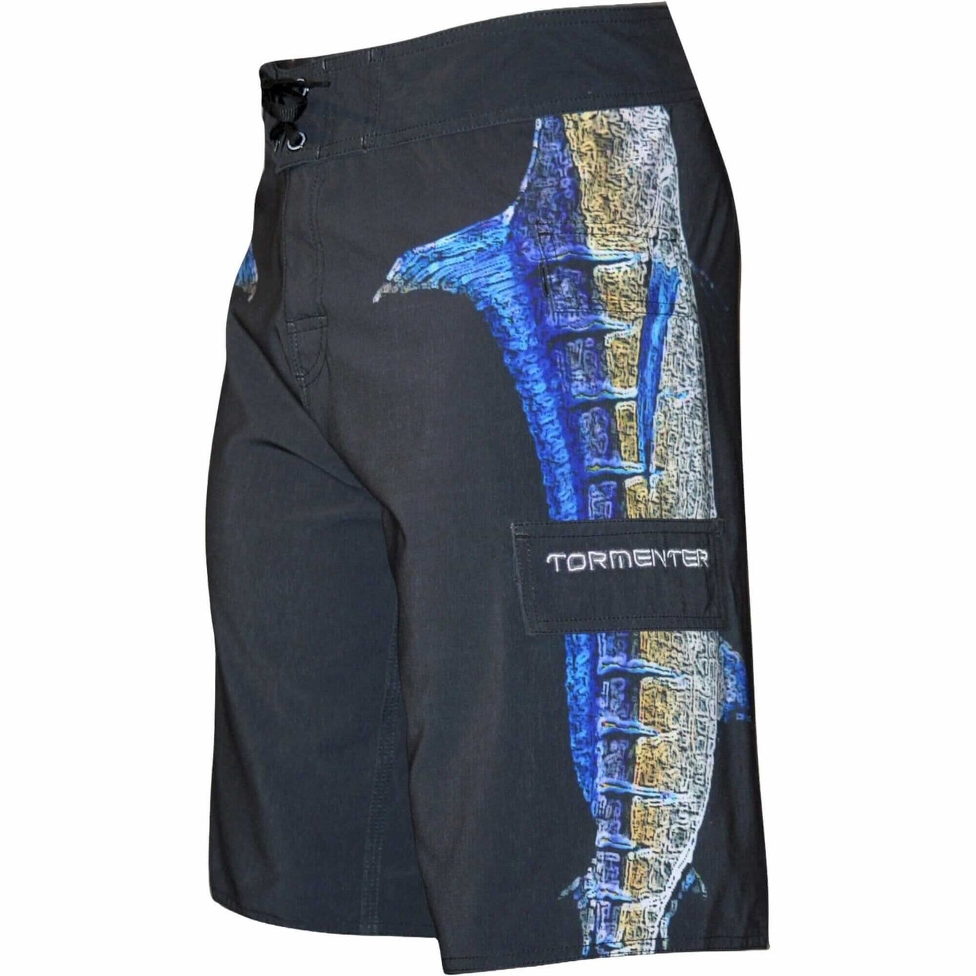 4x4 Board Shorts - "Side To" - Marlin Side To - Performance Fishing Board Shorts Tormentor Ocean 30 