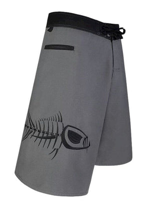 Gray and Black Waterman 5 Pocket Board Shorts Waterman 5 Pocket Performance Fishing Board Shorts Tormenter Ocean 