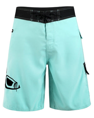 Seafoam and Black Waterman 5 Pocket Board Shorts Waterman 5 Pocket Performance Fishing Board Shorts Tormenter Ocean 