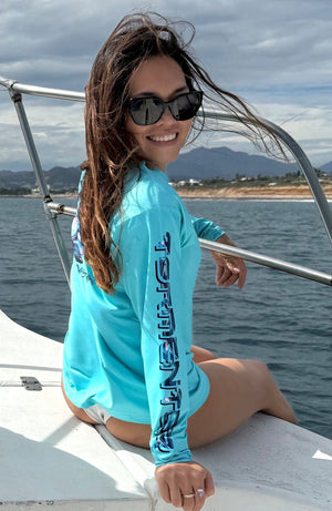 Men's/Ladies' Performance Shirt - Dolphins Men's SPF Ocean Fishing Tops Tormenter Ocean 