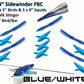 19" Sidewinder Directional Bar - Freaky Bird Bar Daisy Chains & Multi Bait Rigs Tormenter Ocean Blue/White Port 