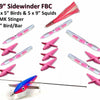 19" Sidewinder Directional Bar - Freaky Bird Bar - Pink/White