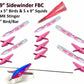 19" Sidewinder Directional Bar - Freaky Bird Bar Daisy Chains & Multi Bait Rigs Tormenter Ocean Pink/White Port 