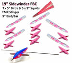 19" Sidewinder Directional Bar - Freaky Bird Bar Daisy Chains & Multi Bait Rigs Tormenter Ocean Pink/White Port 