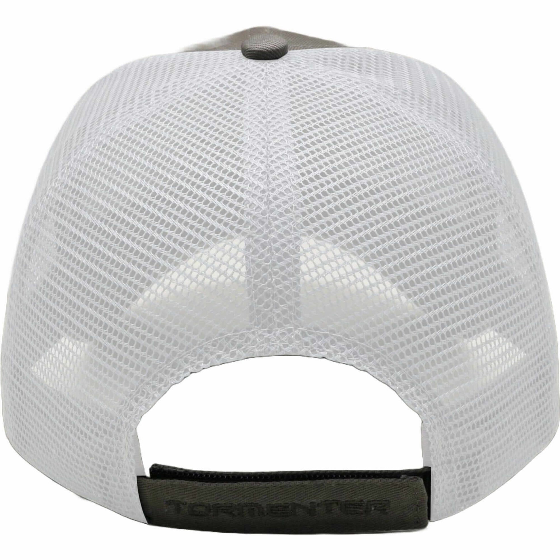 Hat - Gray & White Mesh Head Gear Tormenter Ocean 