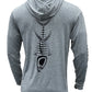 Heather Performance Hoodie - Gray Men's SPF Ocean Fishing Tops Tormenter Ocean 