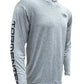 Heather Performance Hoodie - Gray Men's SPF Ocean Fishing Tops Tormenter Ocean 